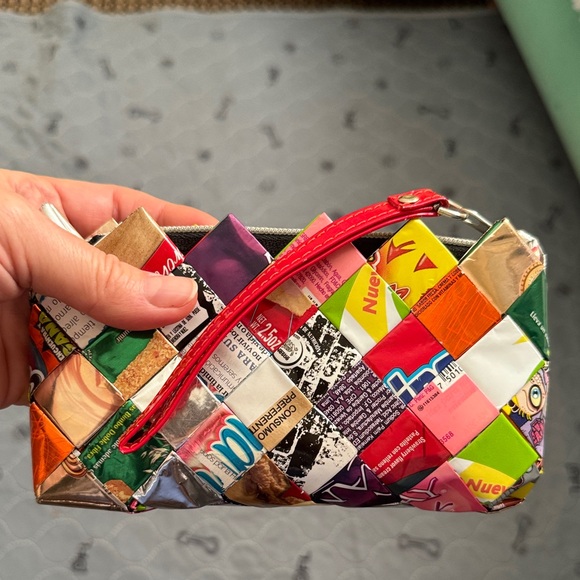 Anhui Ollin recyclable Colorful Patchwork Clutch - Picture 1 of 5